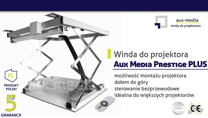 Winda do projektora Aux Media Prestige PLUS