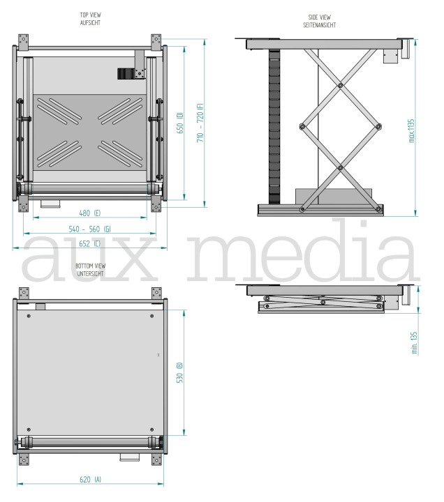 Winda do rzutnika Aux Media BLACK XL PLUS - rzuty