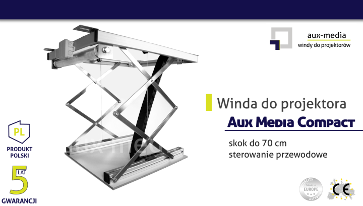 Winda do projektora Aux Media Compact