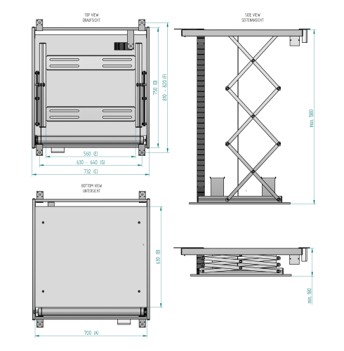 projector lift Aux Media Supreme PLUS